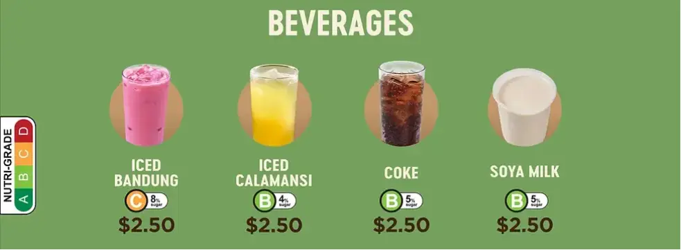 Beverage Menu of craave nasi Lemak