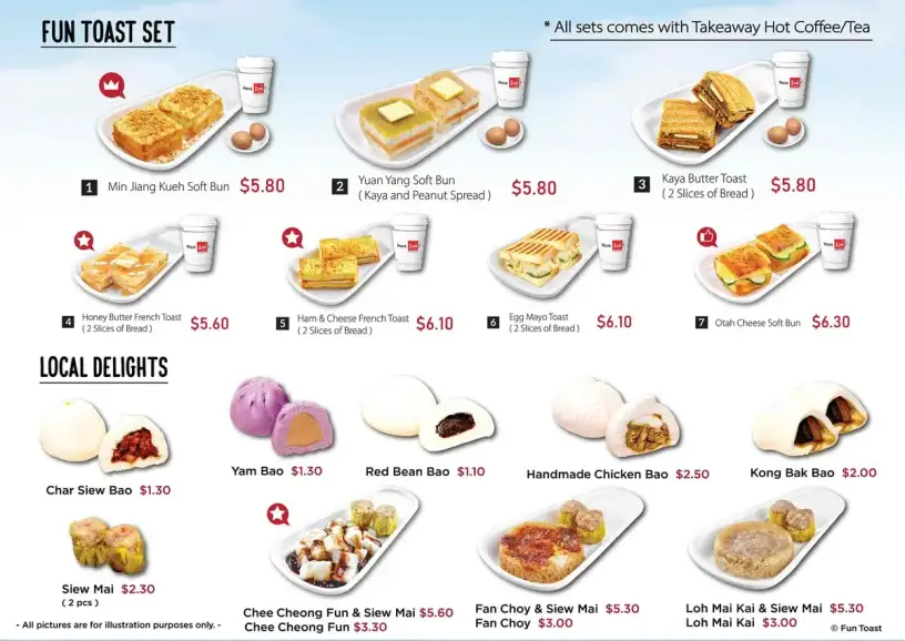 Fun Toast Menu Prices