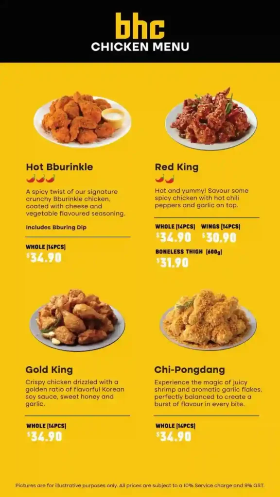 BHC Chicken Menu 2