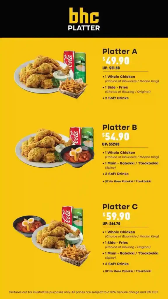 BHC Platter Menu