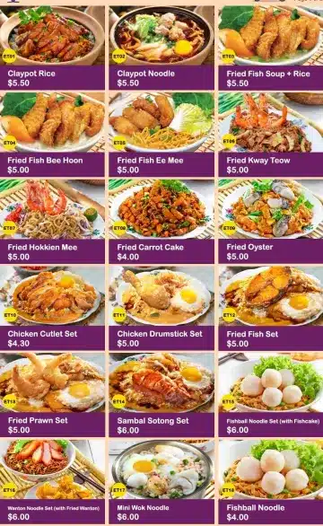 Encik Tan Menu Prices 2