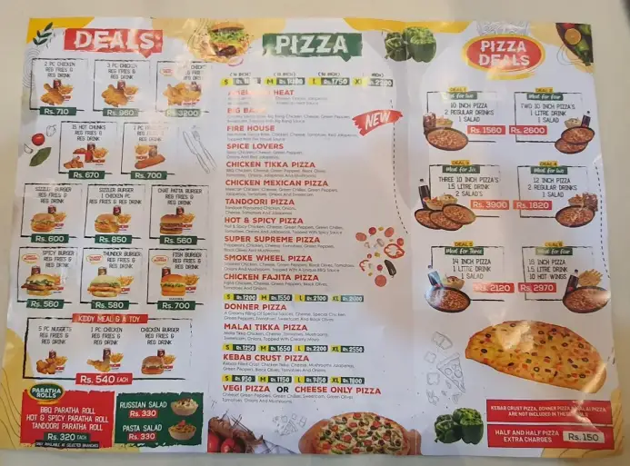 Frangoz Fried Chicken & Pizza Menu Prices Sailkot