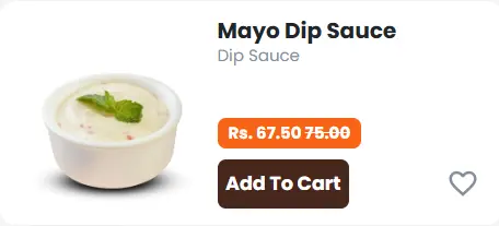 Stone Ove Dip Sauce Menu