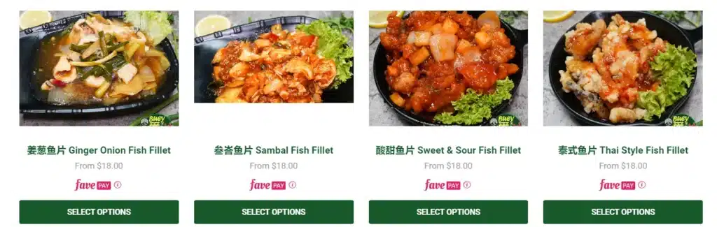 Buey Tahan Fish Fillet Menu