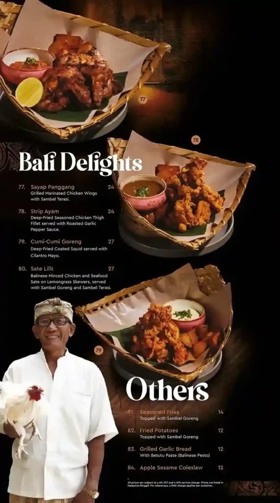 OLE OLE BALI Menu Page 10