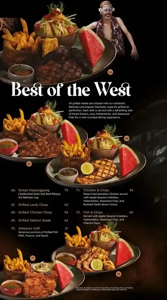 OLE OLE BALI Menu Page 8