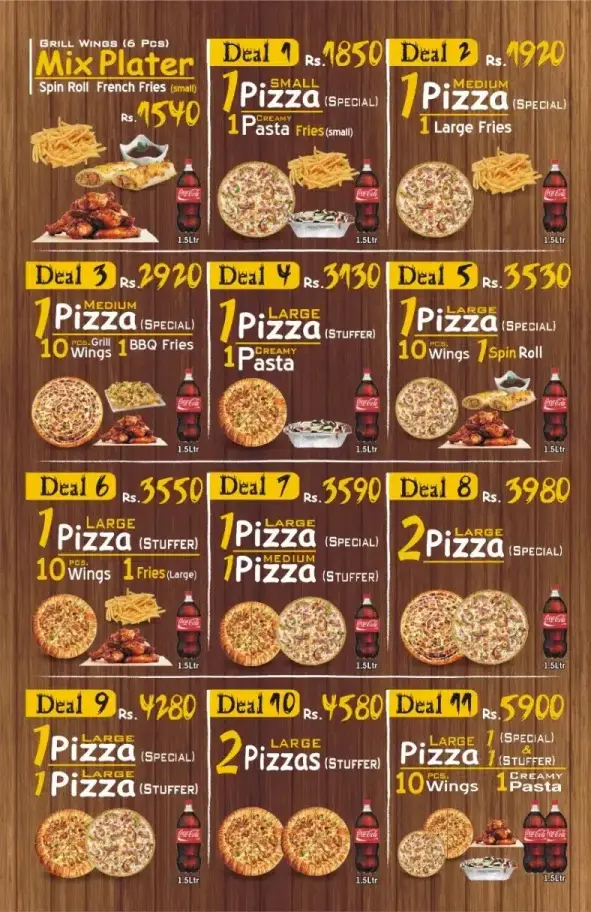 Pizza Online Deals Menu Page 2